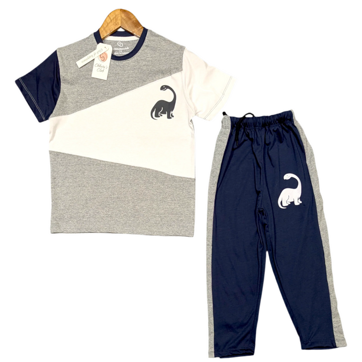 cream and Blue Tracksuit
