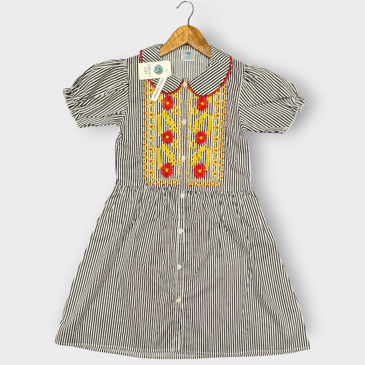 Lining imported Embroidered Frock