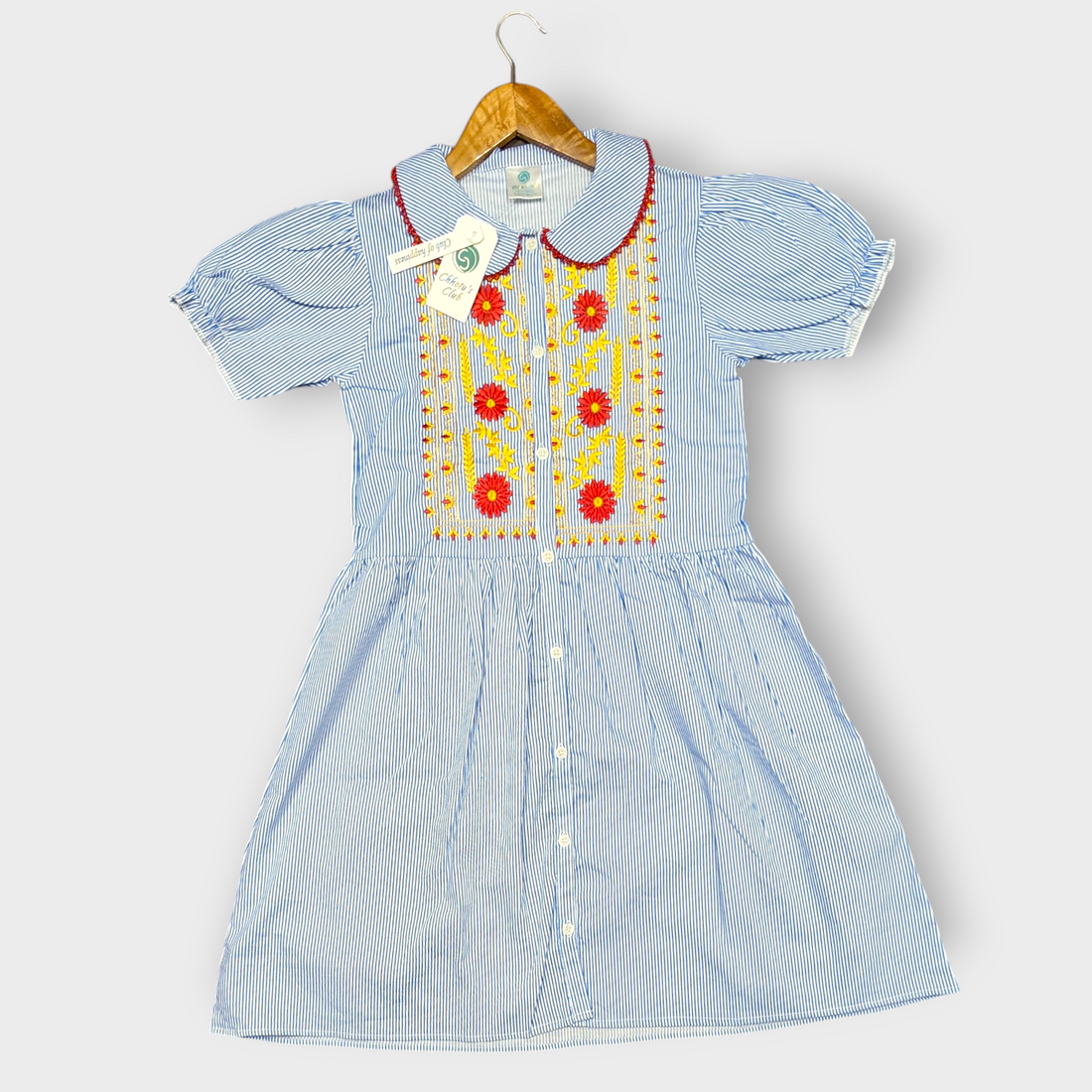 Lining imported Embroidered Frock