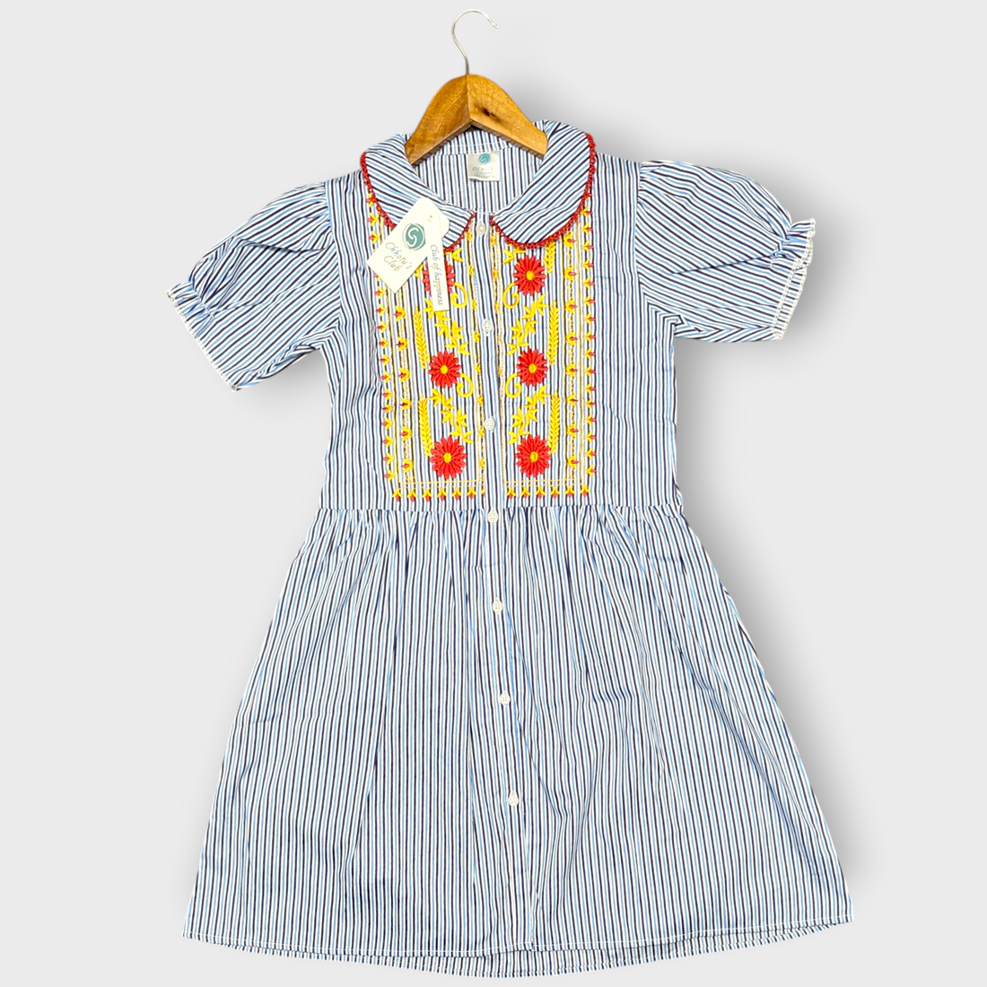 Lining imported Embroidered Frock