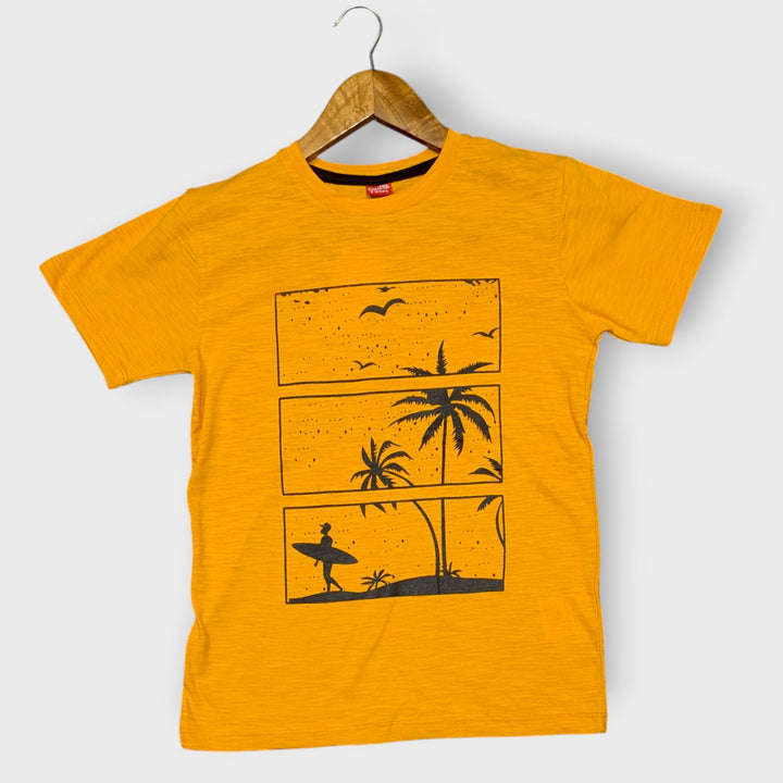 Sunset Surf Cotton T-Shirt