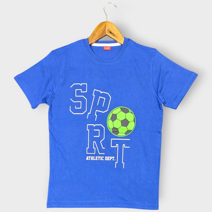 Blue "SPORT" Graphic T-Shirt