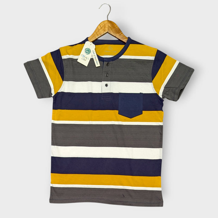 Striped Henley T-Shirt