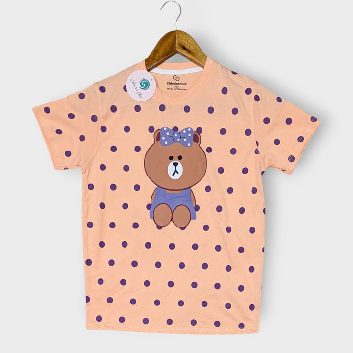 Teddy (peach) shirt
