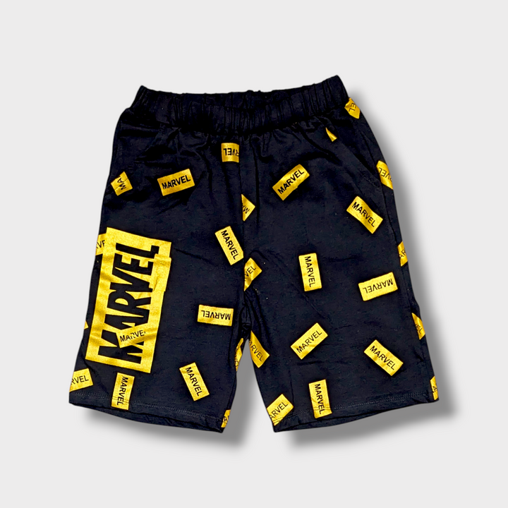 Marvel Black Shorts Set