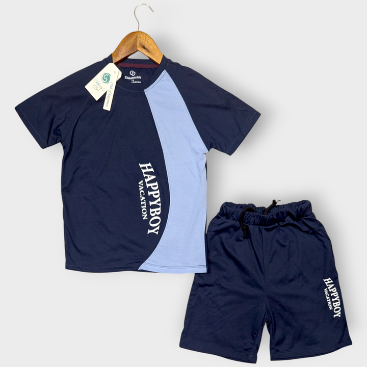 Happy Boy Panel Navy Tracksuit
