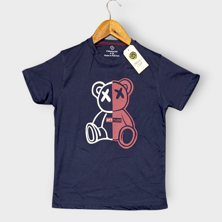 NAVY BLUE "Bear" T-Shirt