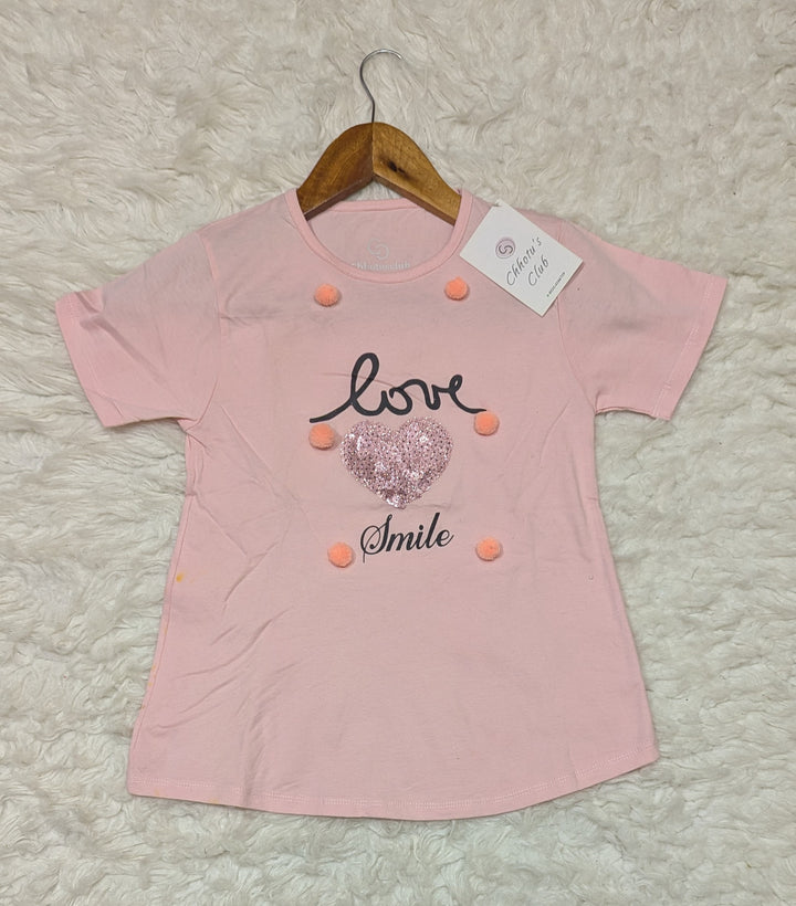 "Love Smile" Sequenced (PINK) Tee