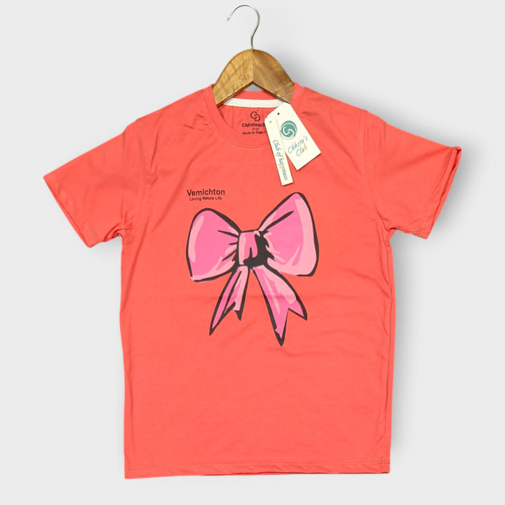Pink Bow (Peach) Shirt