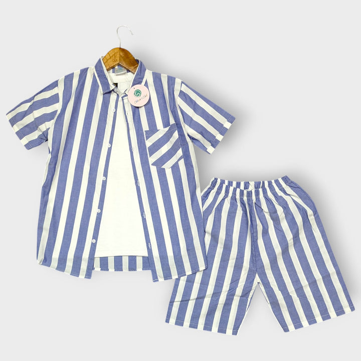 Blue Stripes with inner shirt