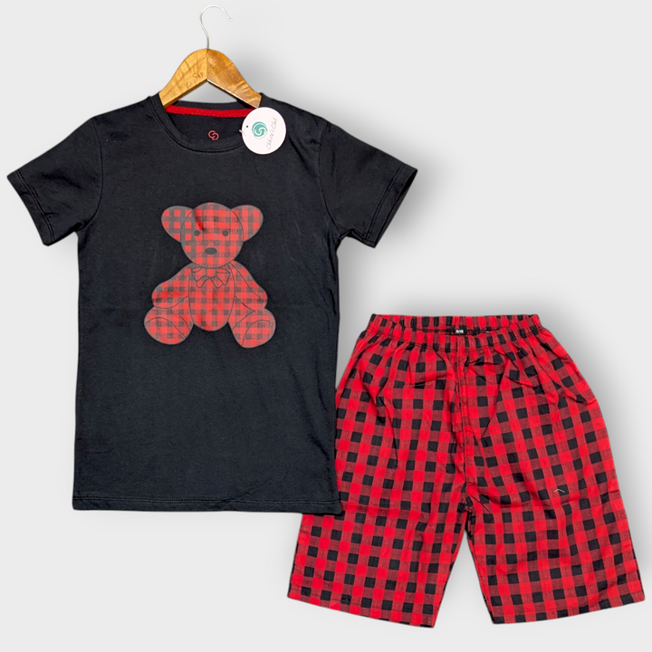 Boy 'Bear' Cotton Short Set
