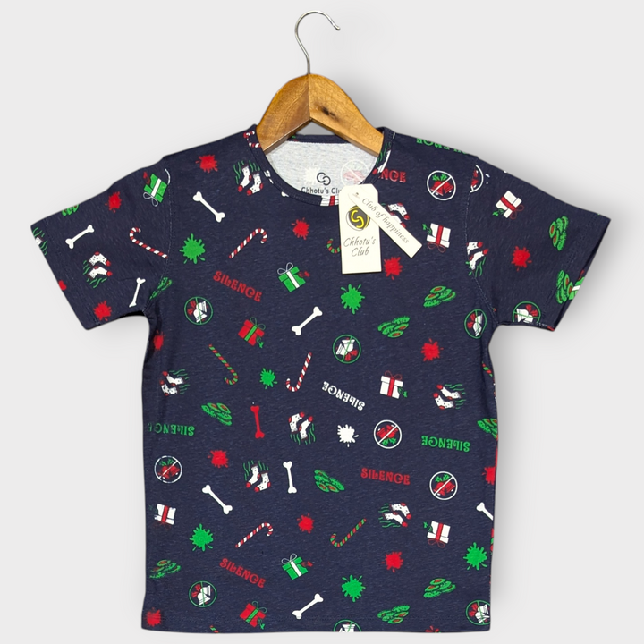 BLUE "Printed" T-Shirt