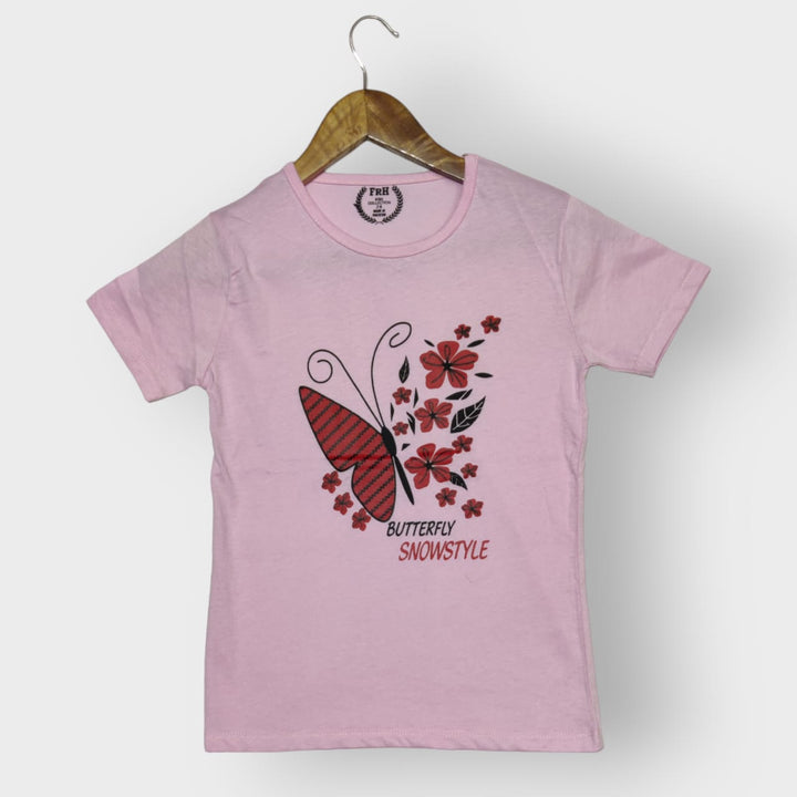 Butterfly Snowstyle (PINK) Tee