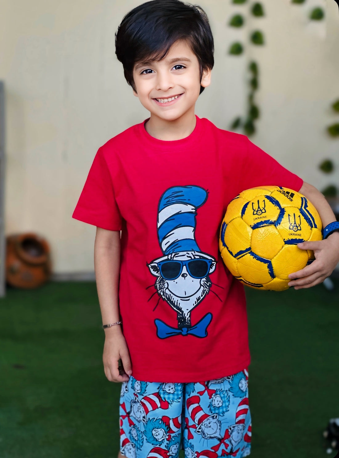 Red Cool Cat Cotton Set